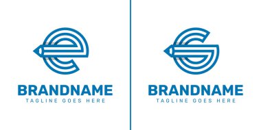 E ve G Kalem Logosu, bilgiyi, yaratıcılığı ve öğrenmeyi simgeliyor.