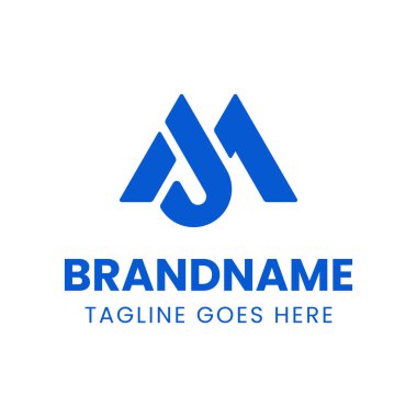 MJ Monogram Logosu Harfleri, JM veya MJ harfleriyle başlayan her iş için uygundur.