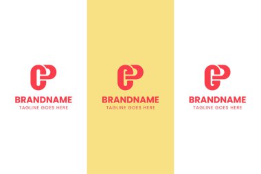 CP EP GP Monogram Logo Set Harfleri, CP PP PP GP baş harfleri ile iş yapmak için