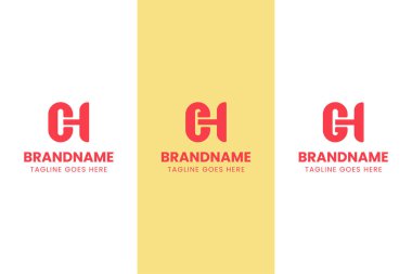 CH EH GH Monogram Logosu Set, CH HC EH HE HGH baş harfleri ile iş yapmak için