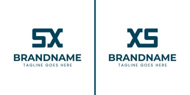 XS ve XS Monogram Logo Set harfleri, XS veya SX baş harfleri olan her marka için uygundur