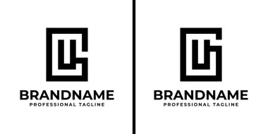 GU Monogram Logosu Harfleri, UG veya GU harfleriyle başlayan her iş için uygundur.