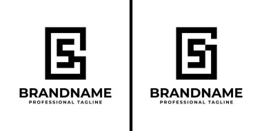 GS Monogram Logosu Harfleri, SG veya GS baş harfleri olan her iş için uygundur