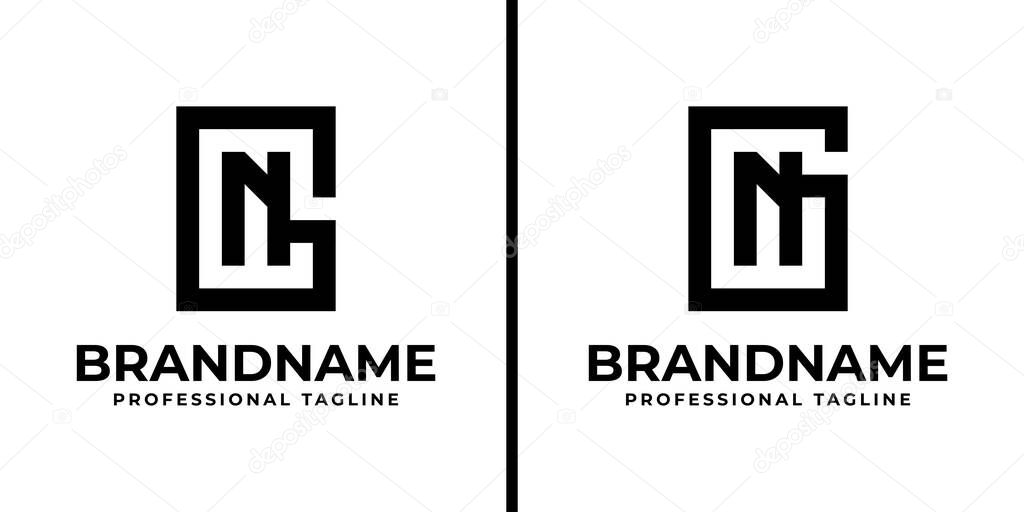 Letters GN Monogram Logo, suitable for any business with NG or GN initials