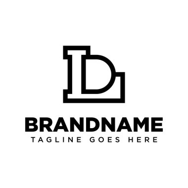 LD Monogram Logosu Harfleri, DL veya LD harfleri olan her marka için uygundur