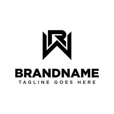 WR Monogram Logosu harfleri, RW veya WR baş harfleri olan her marka için uygundur.