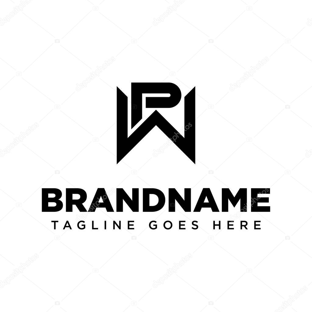 Letters WP Monogram Logo, suitable for any brand with PW or WP initials