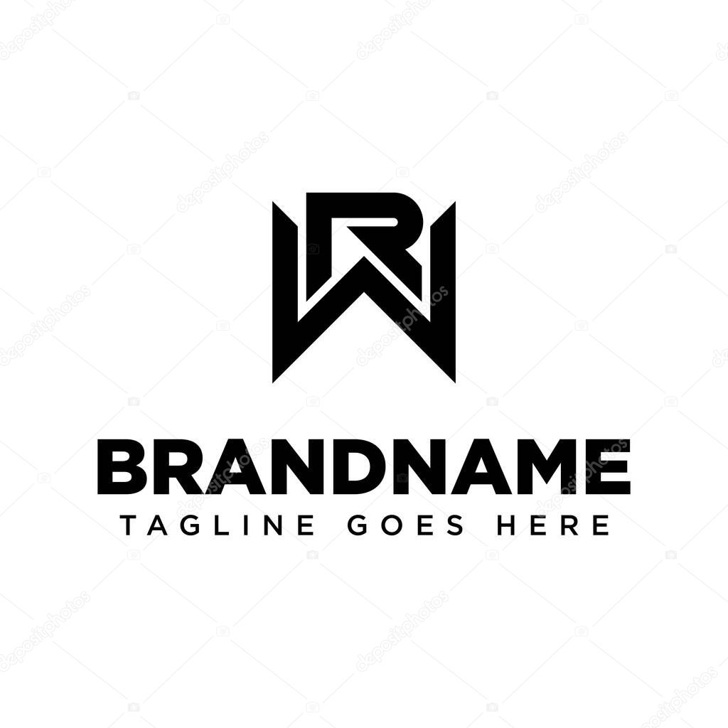 Letters WR Monogram Logo, suitable for any brand with RW or WR initials