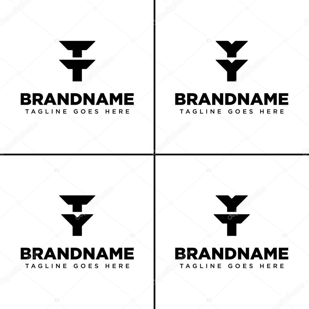 Letters TT YY TY YT Monogram Logo, suitable for any brand