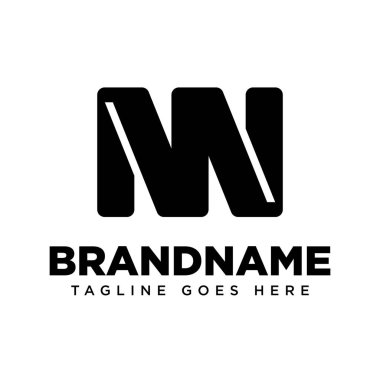 MW veya MNW Monogram Logo harfleri, MW WM MWN NWM NMW WNM baş harfleri