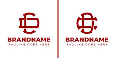 Harfler CD ve DC Monogram Logosu, DC veya DC baş harfleri ile iş yapmak için uygun