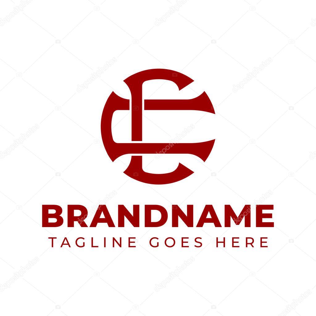Letters CC Monogram Logo, suitable for business with C or CC initials