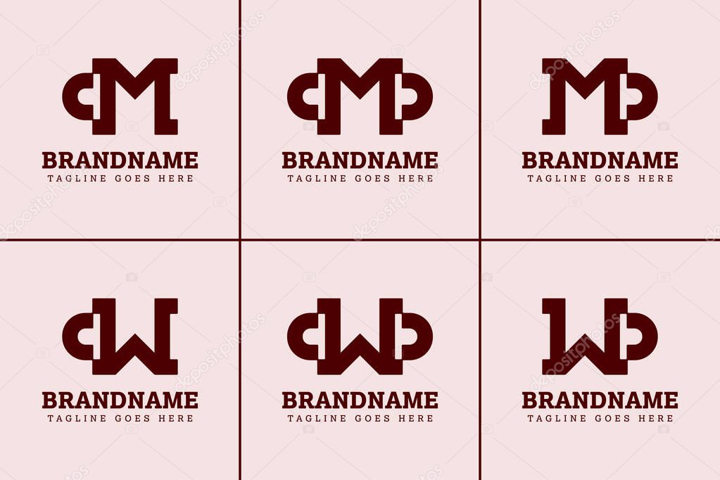 Letters CM CMD MD CW CWD WD Monogram Logo, for CW WC CWD CDW WCD WDC DWC DCW WD DW initials