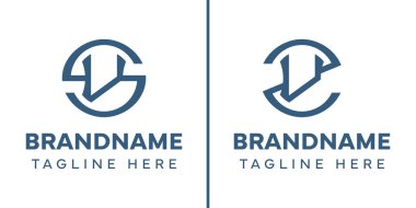 SV ve ZV Monogram Logosu harfleri, SV VS ZV baş harfleri olan her iş için uygundur.