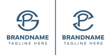 SP ve ZP Monogram Logosu harfleri, SP PS PZ baş harfli her iş için uygundur