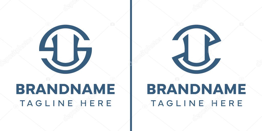 Letters SU and ZU Monogram Logo, suitable for any business with SU US ZU UZ initials
