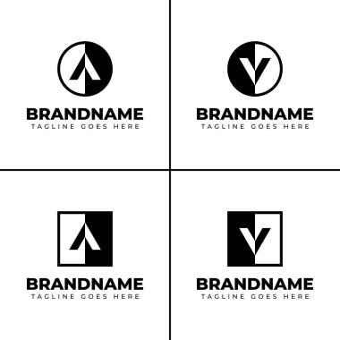 Harf A veya V Çemberi ve Kare Logosu, dengeyi, birliği ve modern tasarımı simgeliyor.