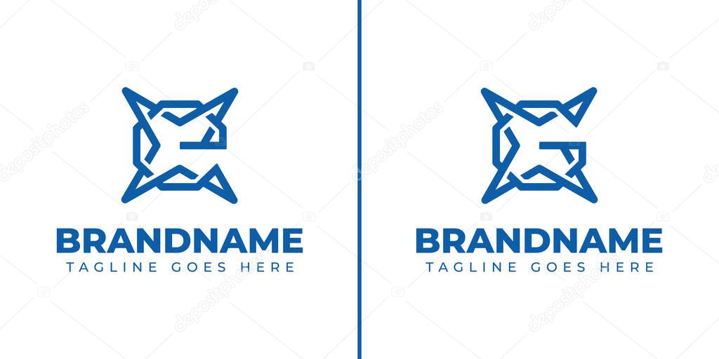 Letter E or G Star Logo, symbolizing excellence, ambition, and standout identity