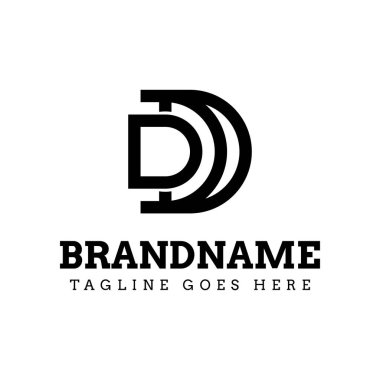 DD Monogram Logosu Harfleri, D veya DD harfleri ile başlayan her iş için uygundur