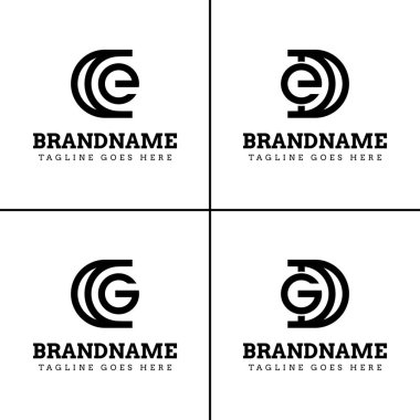 CE CG DE DG Monogram Logosu, CE CG GC DE ED DG baş harfleri