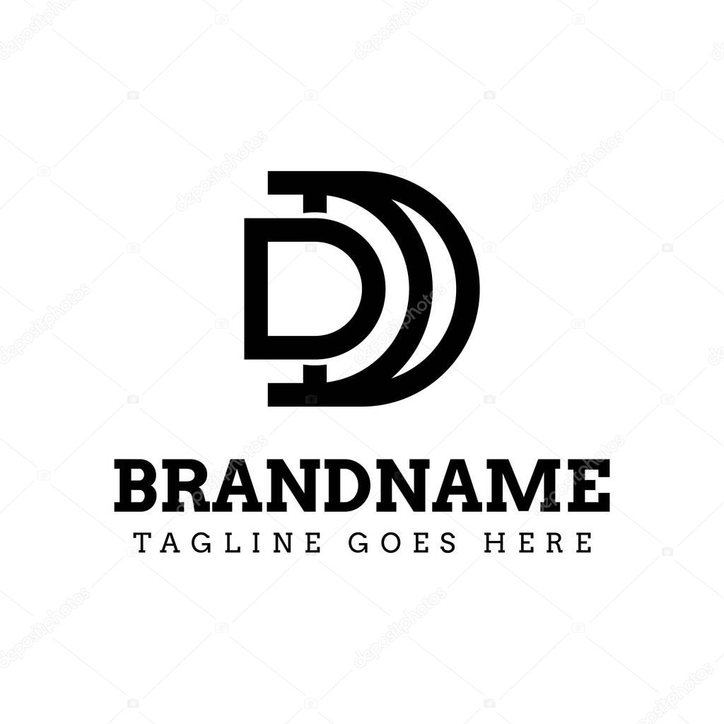 Letters DD Monogram Logo, suitable for any business with D or DD initials