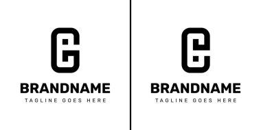 GE veya GEI Monogram Logosu, GE EG GIE EGI EIG EIG Baş harfleri