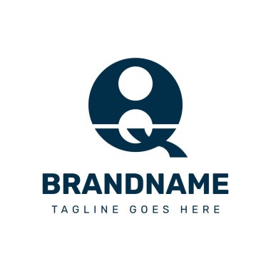 El-Q Monogram Logosu Harfleri, QA veya El-Kaide baş harfleri olan her marka için uygundur.