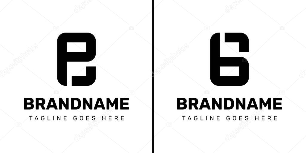Letters EP or GB Monogram Logo, suitable for any brand with EP PE GB BG initials