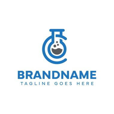 C Laboratuvarı Logosu. Bilim, yenilik ve deneyleri simgeliyor.