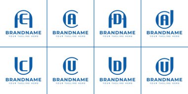 Harfler AC CA AD DA UC CU UD DU Logo Monogramı