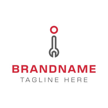 1. Mektup Logosu, otomotiv, onarım ya da mühendislik endüstrisi için ideal.