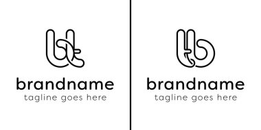 BT ve TB Monogram Hattı Logosu harfleri, tüberküloz ve BT baş harfleri olan her iş için uygundur.