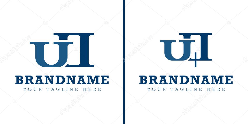 Letters UO and UQ Monogram Logo, for business with UO OU UQ QU initials