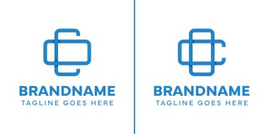 Harfler CO ve OC Plus Tıbbi Logo, sağlık, bakım ve dengeyi simgeliyor