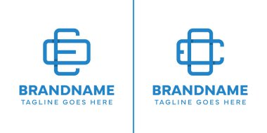 Harfler EO ve OE Artı Tıbbi Logo, sağlık, bakım ve dengeyi simgeliyor