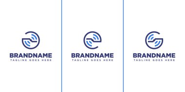 Mektup A E G Wifi Sinyal Logosu, bağlantı, iletişim ve teknolojiyi sembolize ediyor