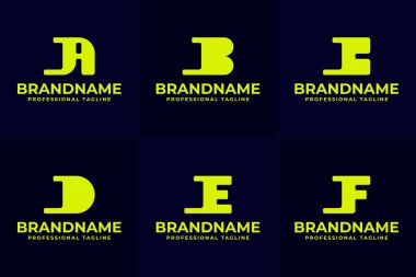 Harfler JA JB JC JD JE JF Monogram Logosu Ayarları