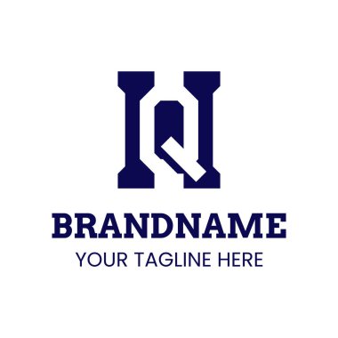 Karargah Monogram Logosu, QH veya HQ baş harfleri olan her marka için uygundur.