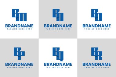 BM BN BO BP BQ BR Logo Monogram Set, MB NB OB PB RB baş harfleri