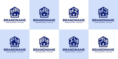 YF FY YG GY Yİ YY YJ JY Ev Çatı Logosu, evle ilgili her iş için uygun