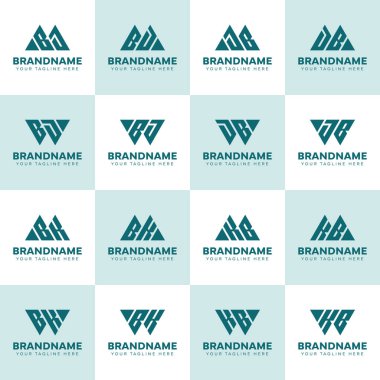 MBJ WBJ MBK WBK BJ Logo Set Harfleri, herhangi bir iş için uygun