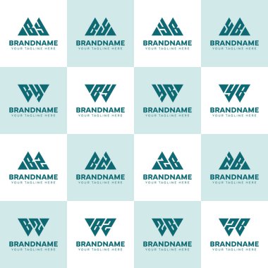 Harfler MBY WBY MBZ WBZ by BZ Logo Set, her iş için uygun