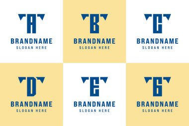 TA TB TC TD TE TG Logo Set, TA AT TB BT CT TD DT ET ET ET TG Baş harfleri