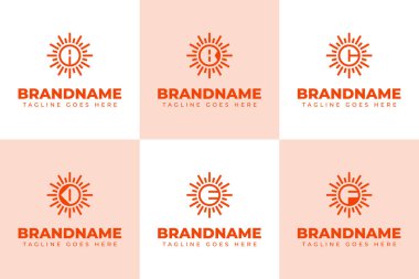 A B C C E F Güneş Logosu, enerjiyi, büyümeyi ve parlak bir geleceği simgeliyor.