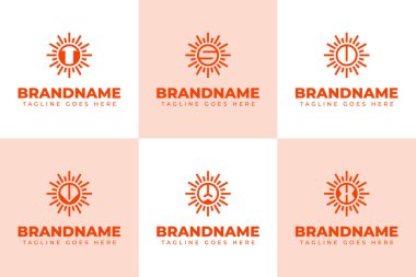 Harf T U V W X Sun Logosu, enerjiyi, büyümeyi ve parlak geleceği simgeliyor.