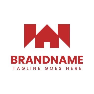 W harfi ev logosu, konfor, istikrar ve modern yaşamı simgeliyor.