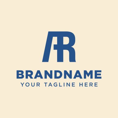 AR Monogram Logosu Harfleri, AR ve AR harfleri olan her marka için uygundur.