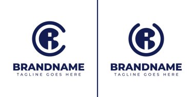 CK KC UK KU baş harfli her marka için CR ve UR Monogram Logosu