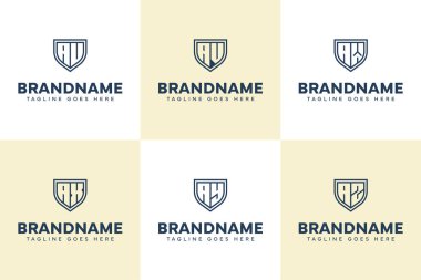 Harfler AU AV AW AY AZ Kalkan Hattı Logosu, UA VA WA XA YA ZA Baş harfleri