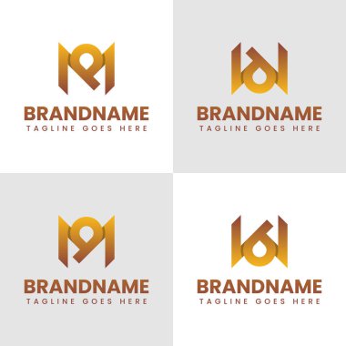 Harfler MP MQ WB WD Monogram Logosu, Başbakan QM BW baş harfleri ile herhangi bir iş için uygundur